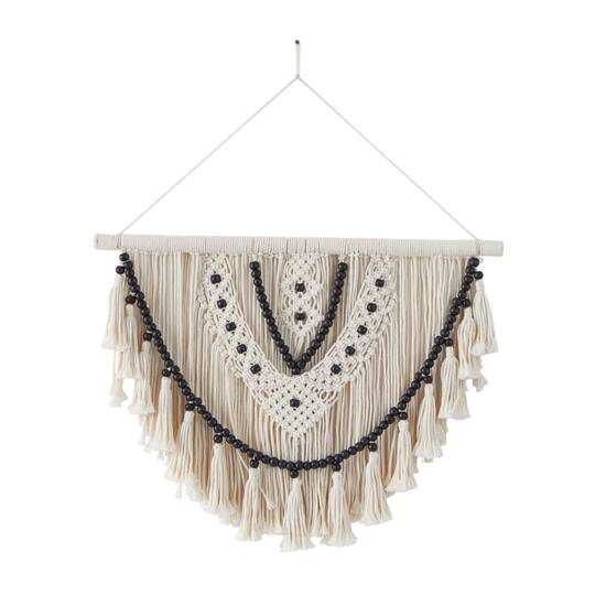 Handmade Woven Macramé Wall Hanging Tapeçaria, Tapeçaria Verde Boêmio Handmade Woven Macramé Wall Hanging Tapeçaria, Tapeçaria Verde Boêmio